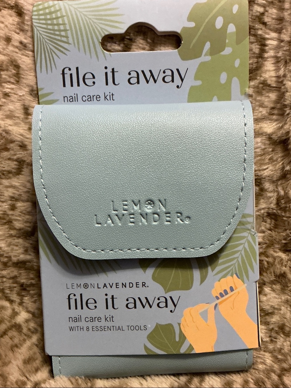 Lemon Lavender File It Away Nail Care Kit - Light Mint
